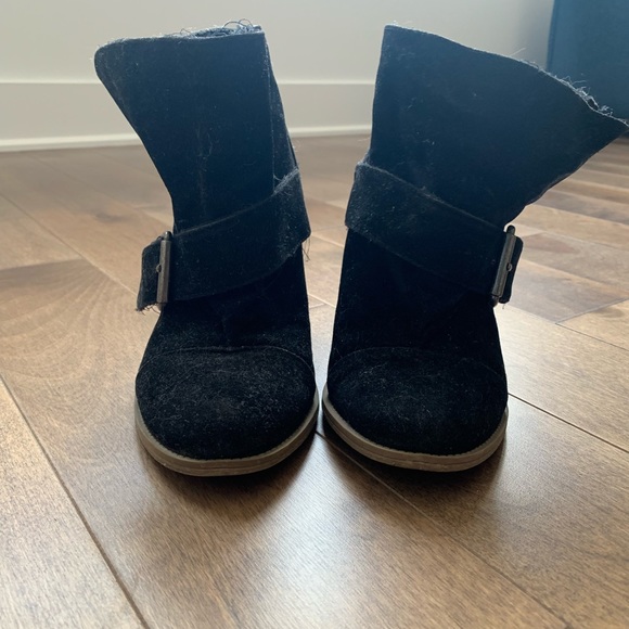 Black suede boots - Picture 2 of 3